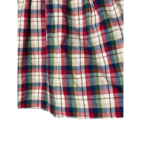 Vintage Oshkosh B’Gosh Girls Plaid Bunny Squirrel print‎ Dress Size 6 - Picture 6 of 13